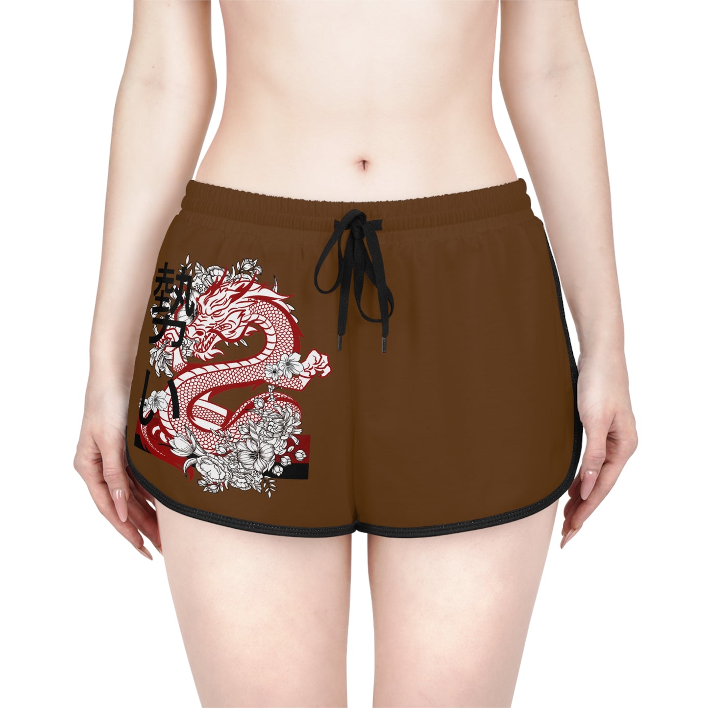 Women's Relaxed Shorts: Dragons Brown