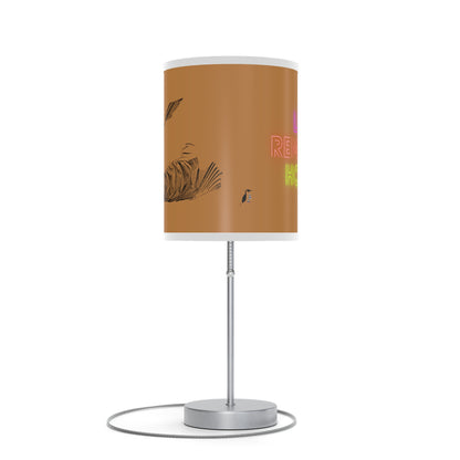 Lamp on a Stand, US|CA plug: Writing Lite Brown