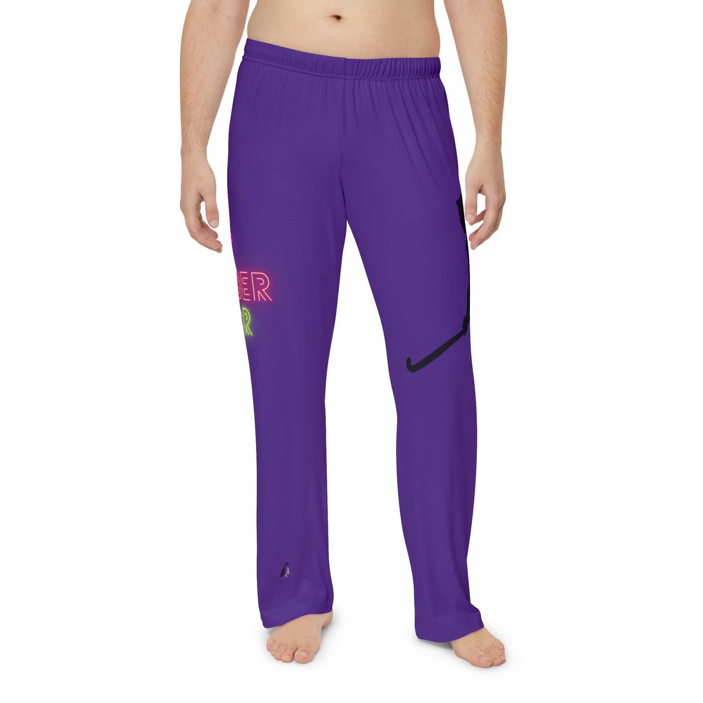 Men's Pajama Pants: Hockey Purple