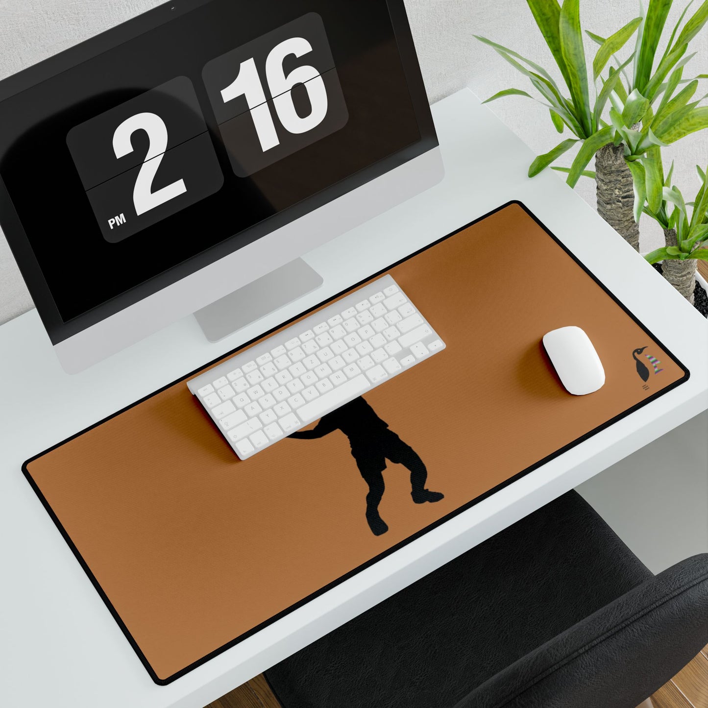 Desk Mats: Tennis Lite Brown