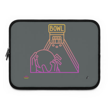 Laptop Sleeve: Bowling Dark Grey