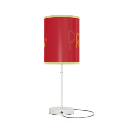 Lamp on a Stand, US|CA plug: LGBTQ Pride Dark Red 