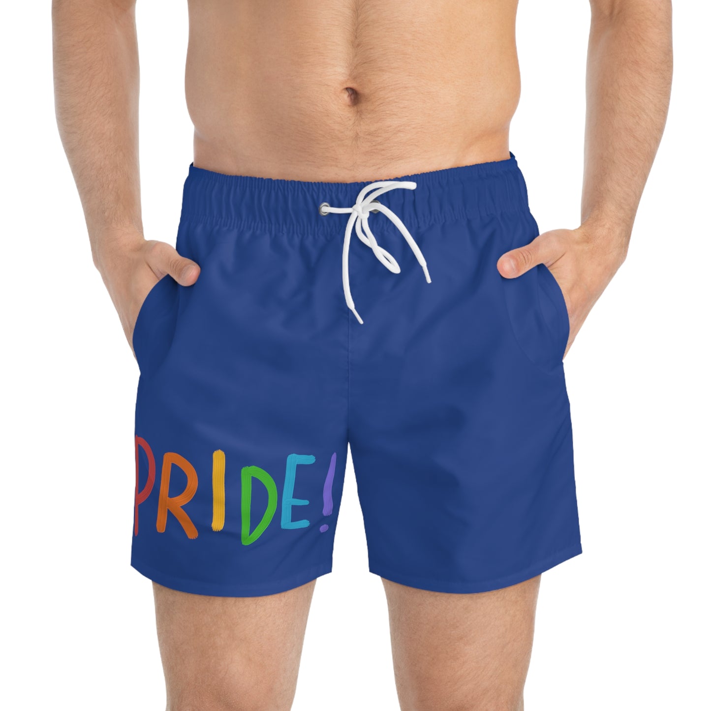 Swim Trunks: LGBTQ Pride Dark Blue