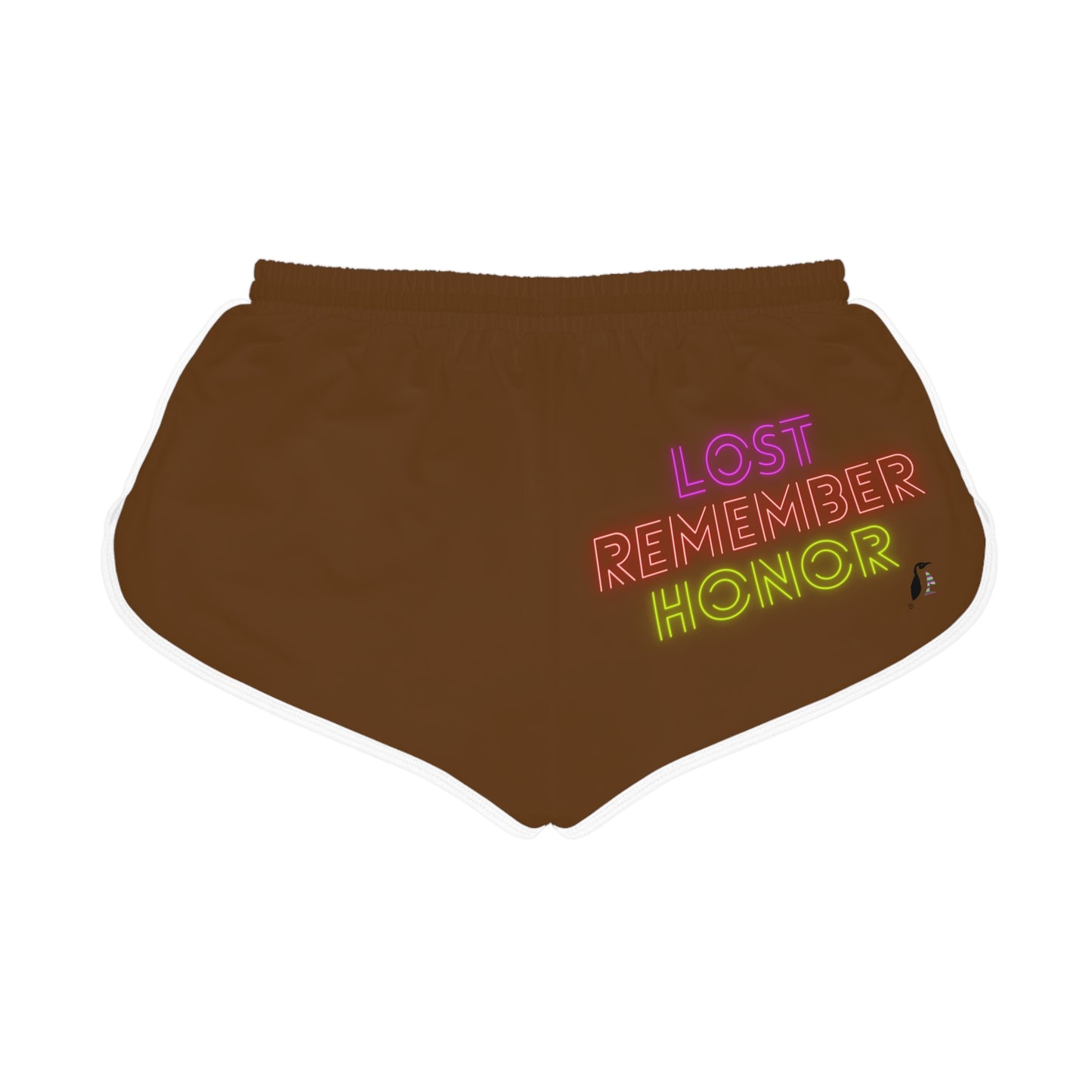 Women's Relaxed Shorts: LGBTQ Pride Brown