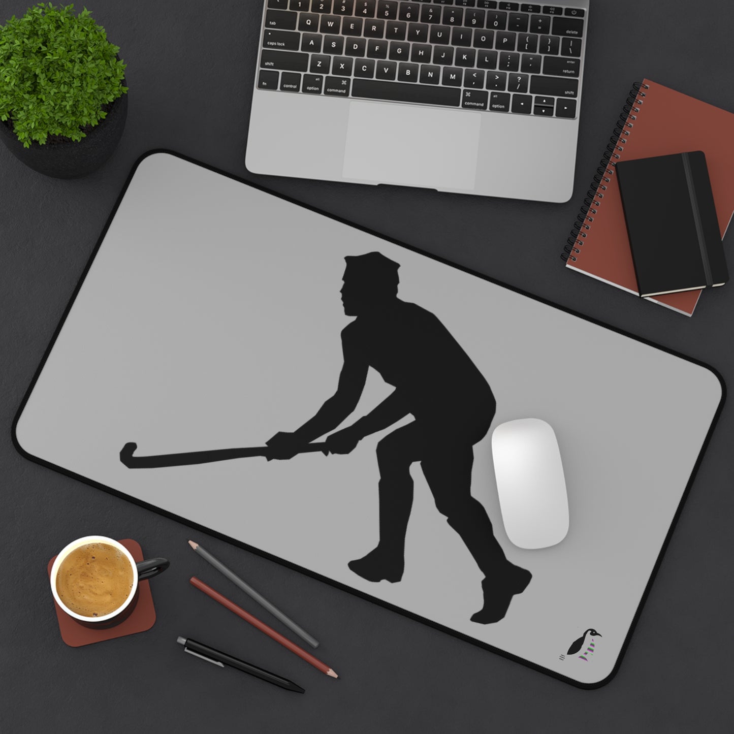 Desk Mat: Hockey Lite Grey