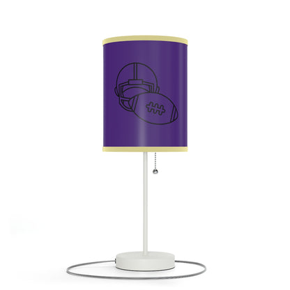 Lamp on a Stand, US|CA plug: Football Purple