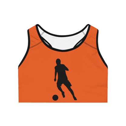 Sports Bra: Soccer Orange