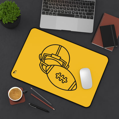 Desk Mat: Football Yellow