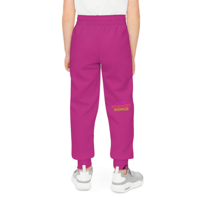 Youth Joggers: Football Pink