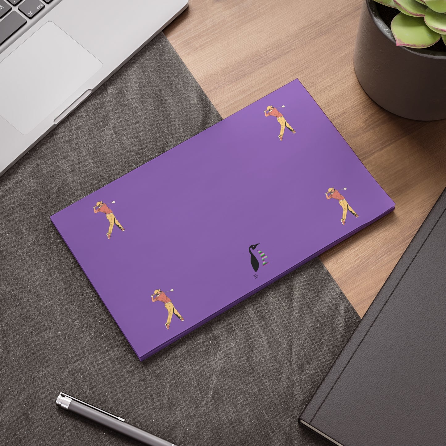 Post-it® Note Pads: Golf Lite Purple