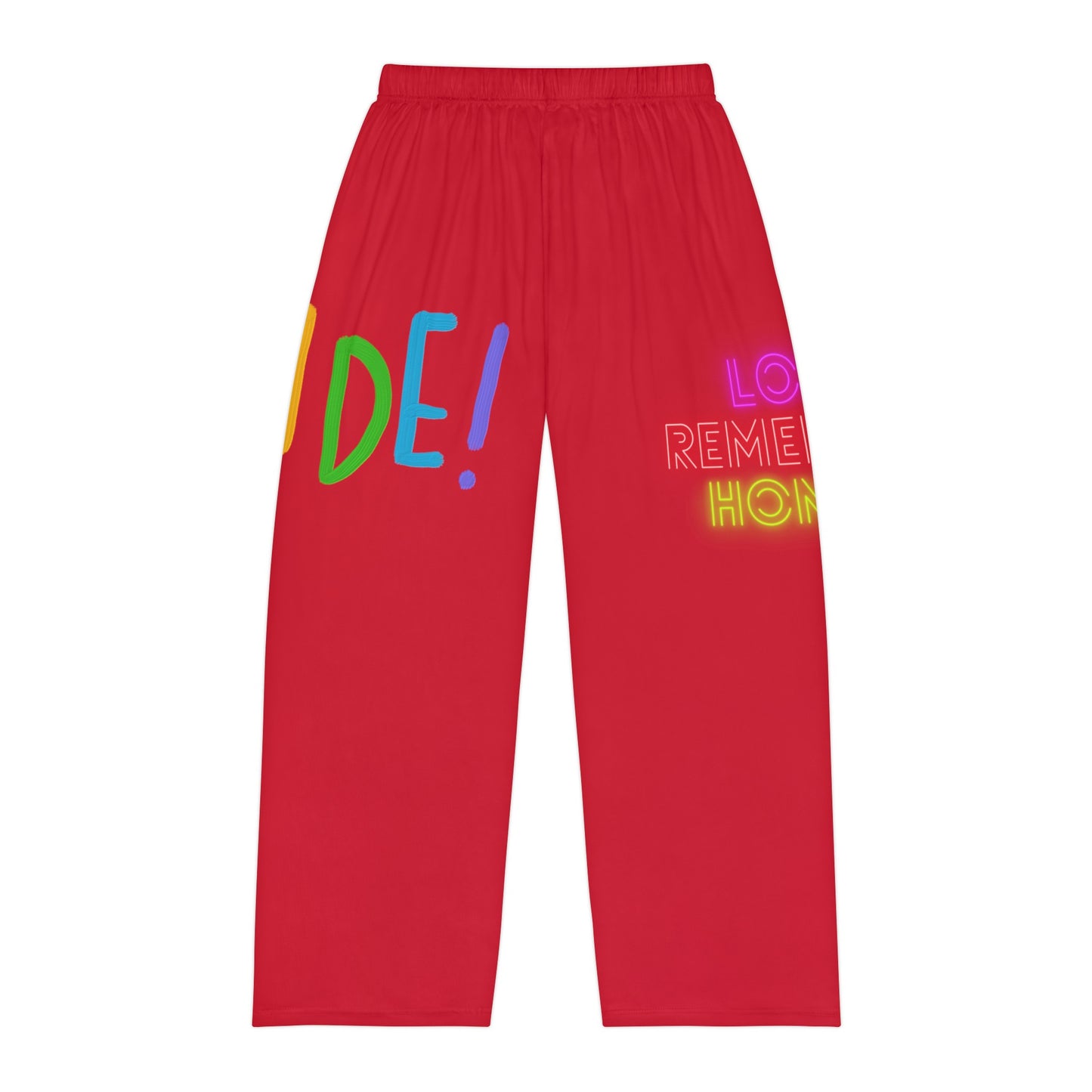 Men's Pajama Pants: LGBTQ Pride Dark Red