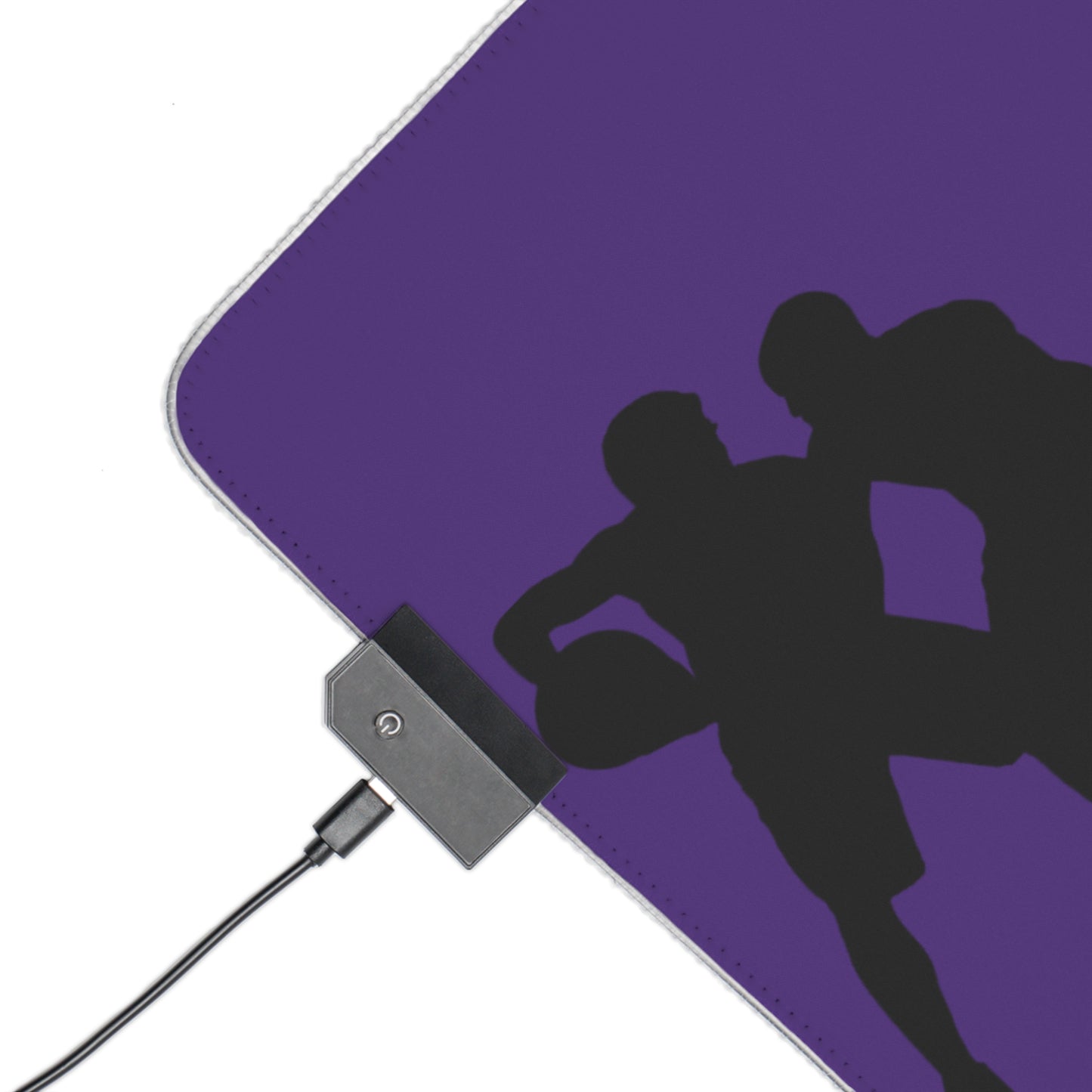 LED Gaming Mouse Pad: Basketball Purple