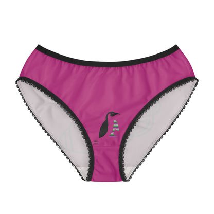 Women's Briefs: Football Pink