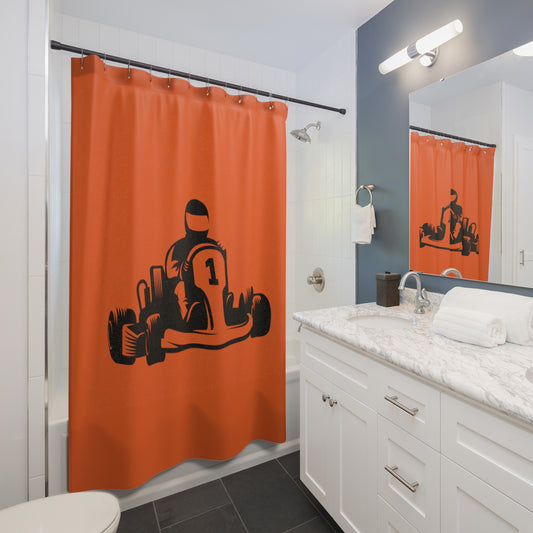 Shower Curtains: #1 Racing Orange