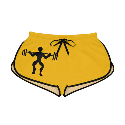 Women's Relaxed Shorts: Weightlifting Yellow