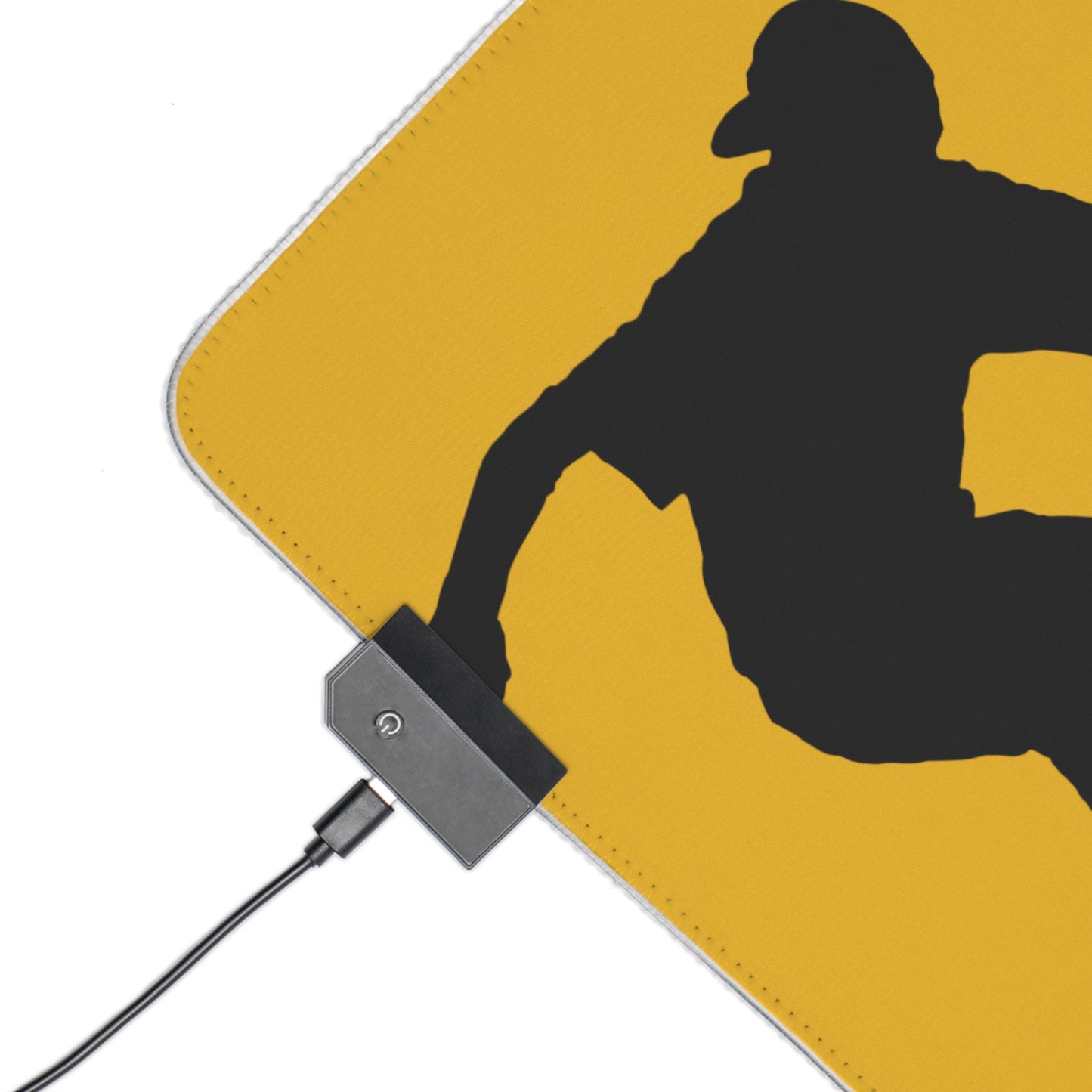 LED Gaming Mouse Pad: Skateboarding Yellow