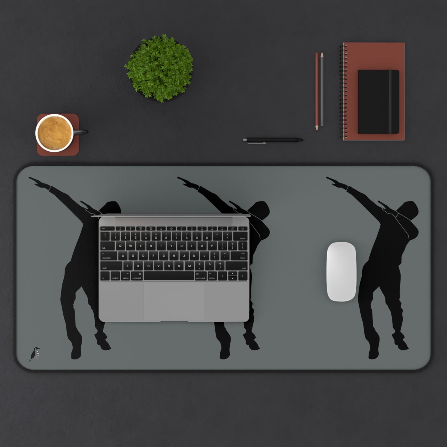 Desk Mat: Dance Dark Grey