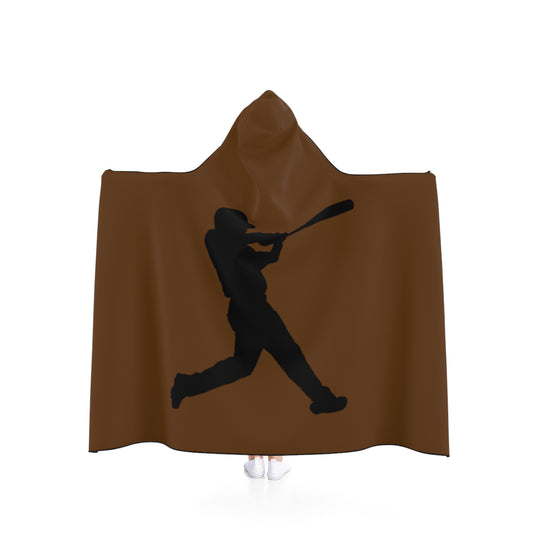 Hooded Blanket: Baseball Brown