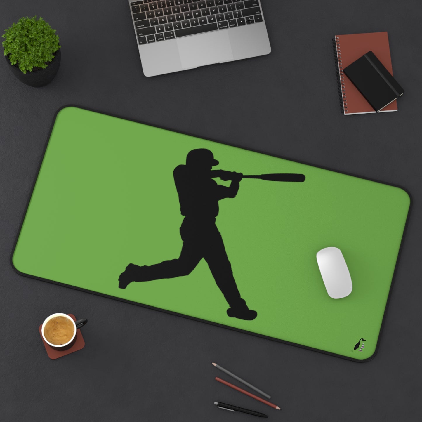 Desk Mat: Baseball Green