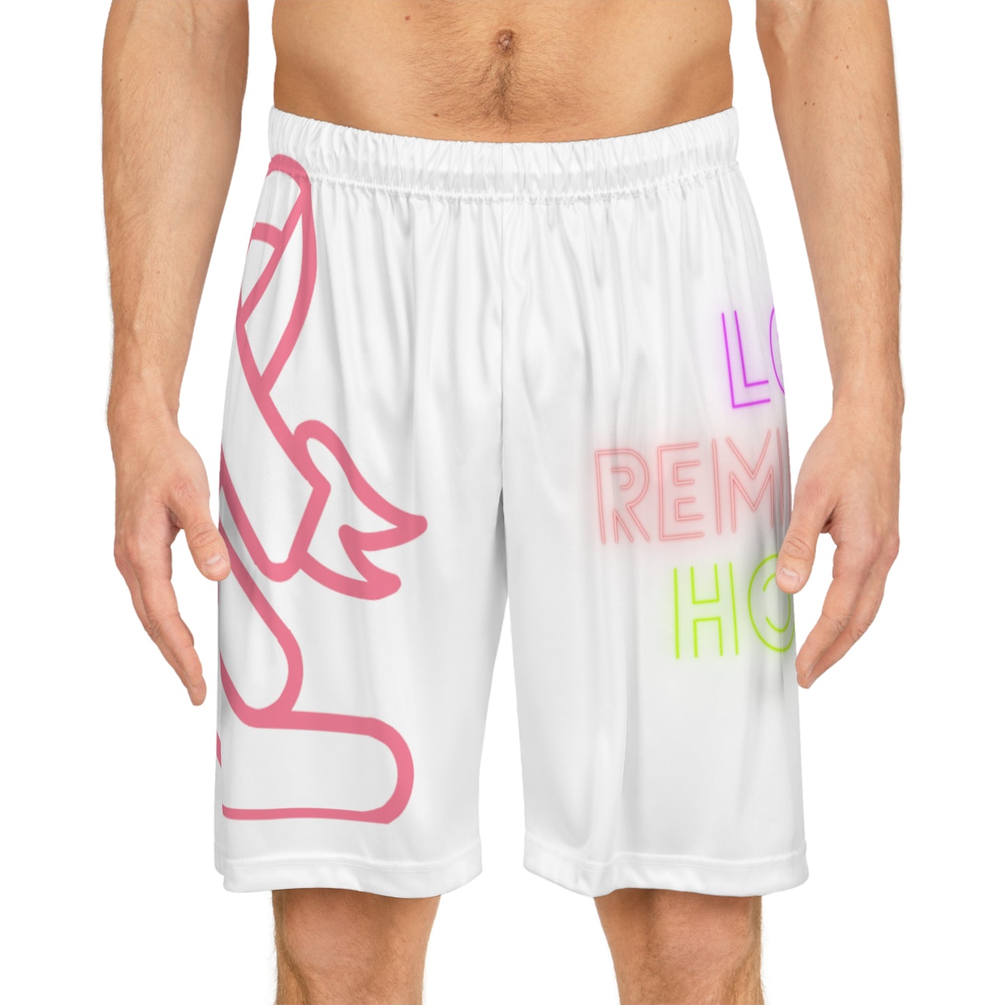 Basketball Shorts: Fight Cancer White