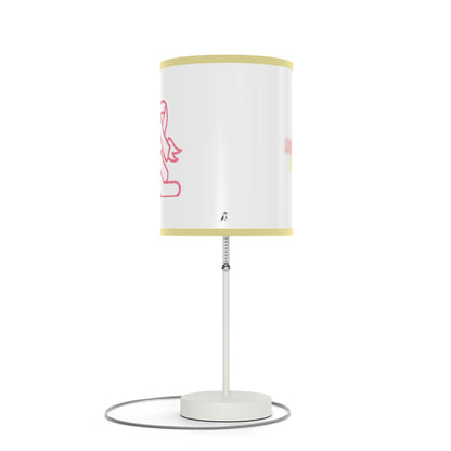 Lamp on a Stand, US|CA plug: Fight Cancer White