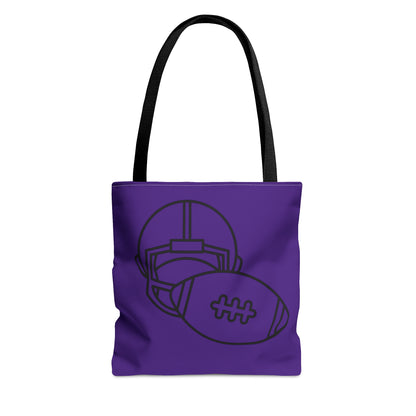 Tote Bag: Football Purple