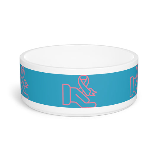 Pet Bowl: Fight Cancer Turquoise