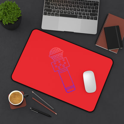 Desk Mat: Music Red