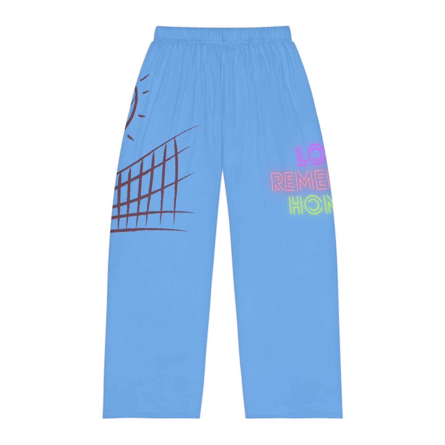 Men's Pajama Pants: Volleyball Lite Blue