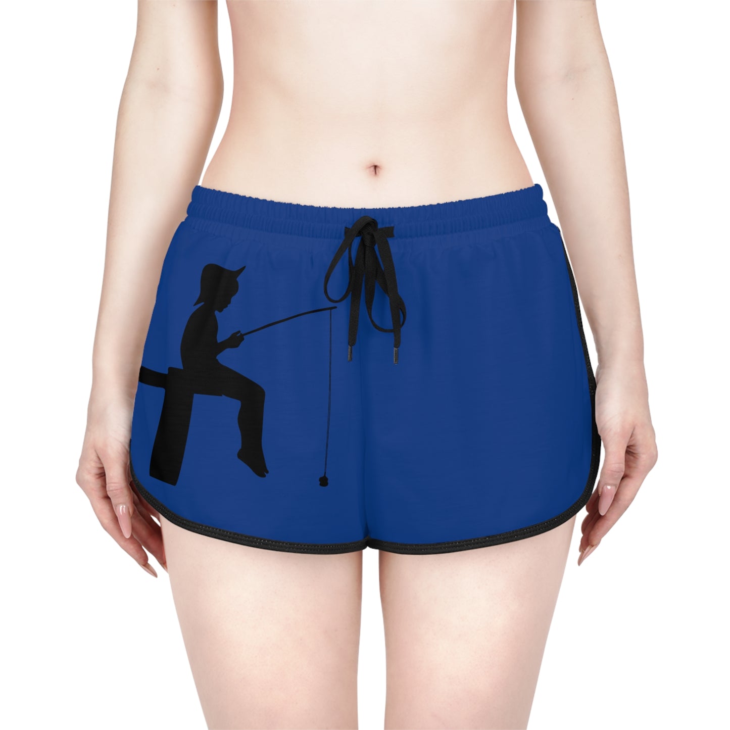 Women's Relaxed Shorts: Fishing Dark Blue