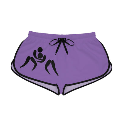 Women's Relaxed Shorts: Wrestling Lite Purple