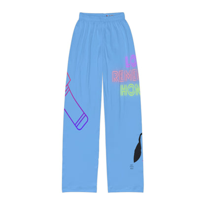 Kids Pajama Pants: Music Lite Blue