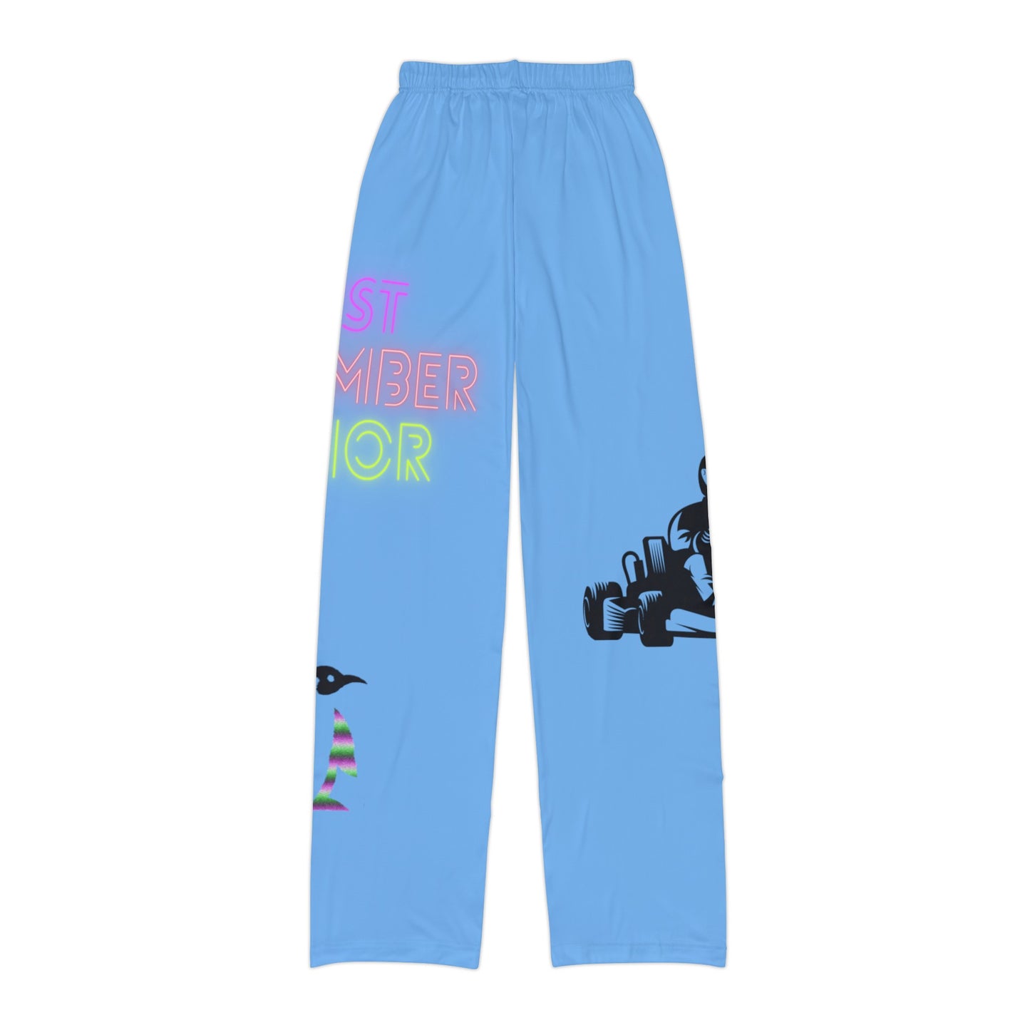 Kids Pajama Pants: Racing Lite Blue