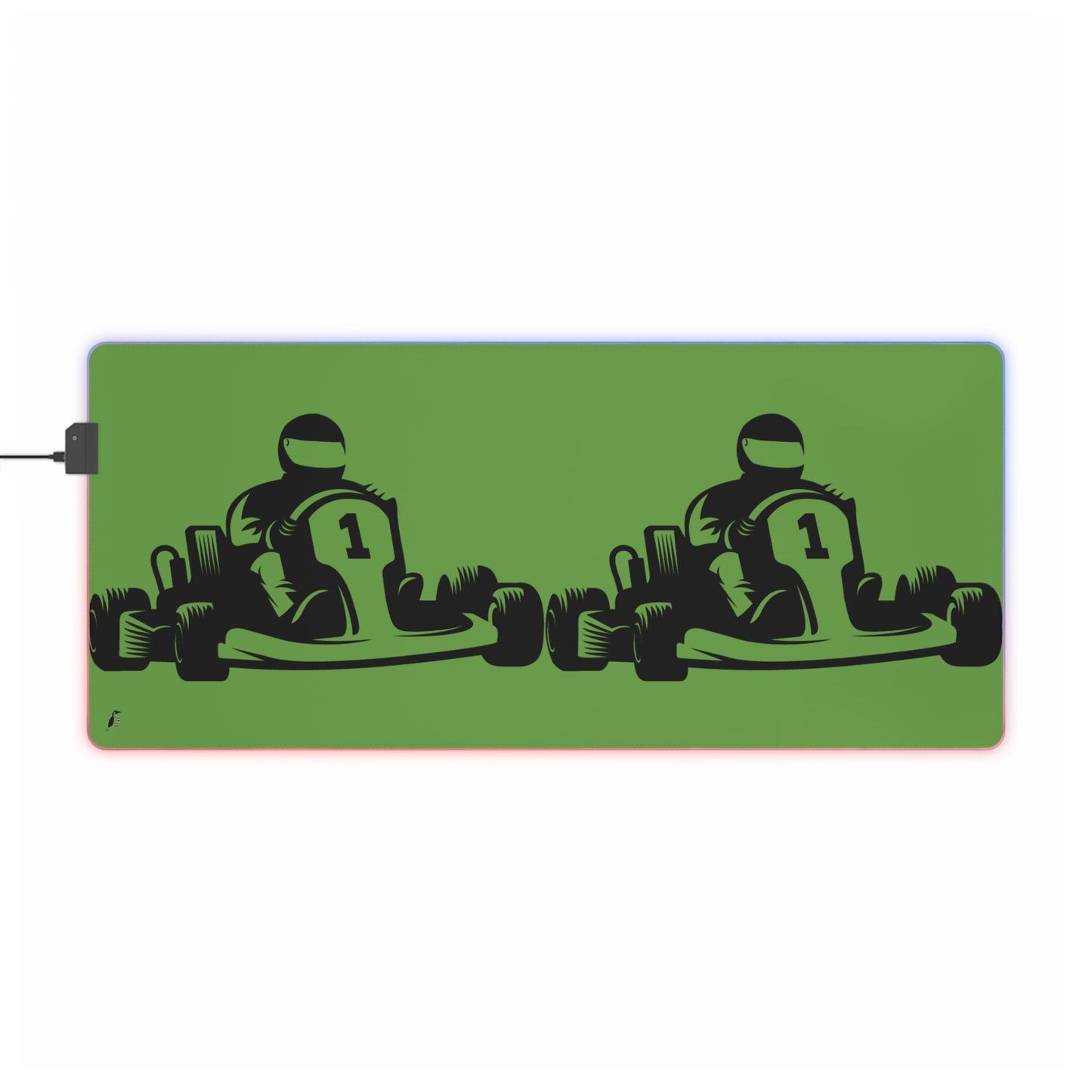 LED Gaming Mouse Pad: Racing Green