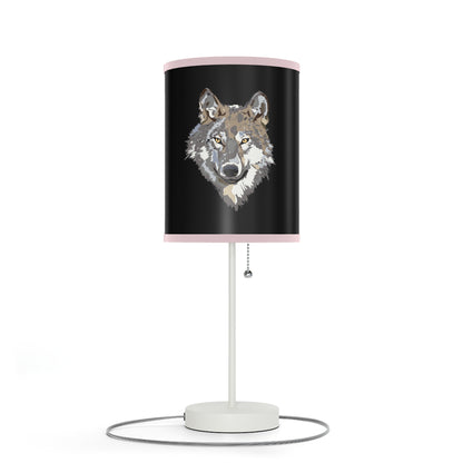 Lamp on a Stand, US|CA plug: Wolves Black