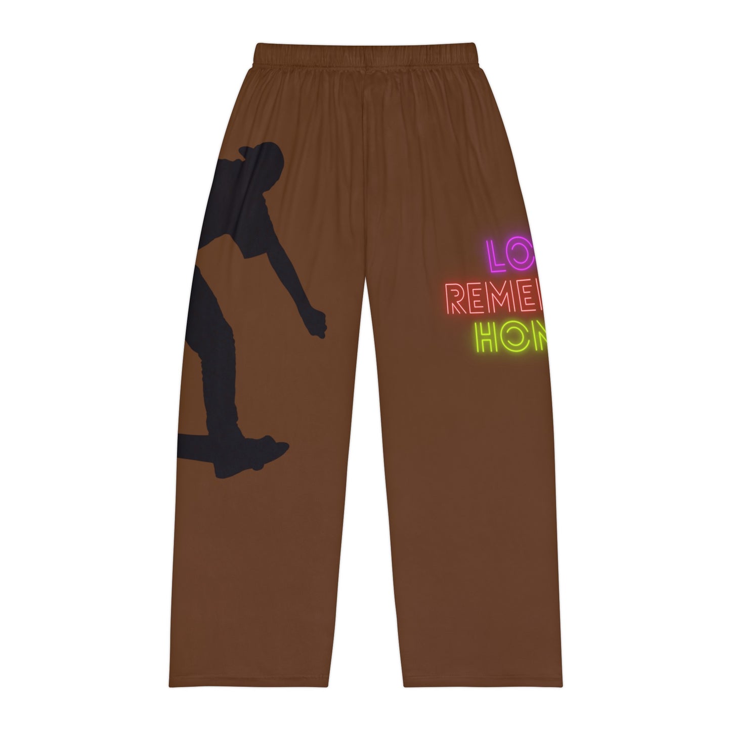 Men's Pajama Pants: Skateboarding Brown