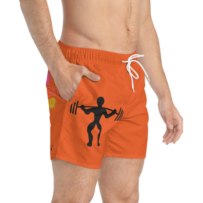 Swim Trunks: Weightlifting Orange