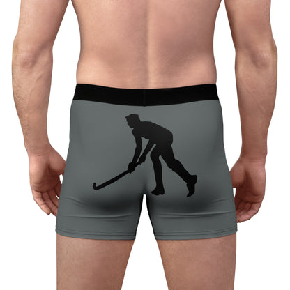 Men's Boxer Briefs: Hockey Dark Grey