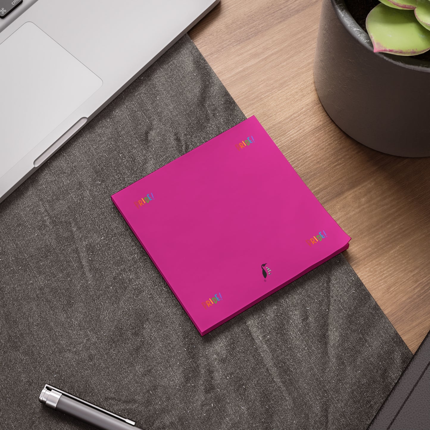 Post-it® Note Pads: LGBTQ Pride Pink