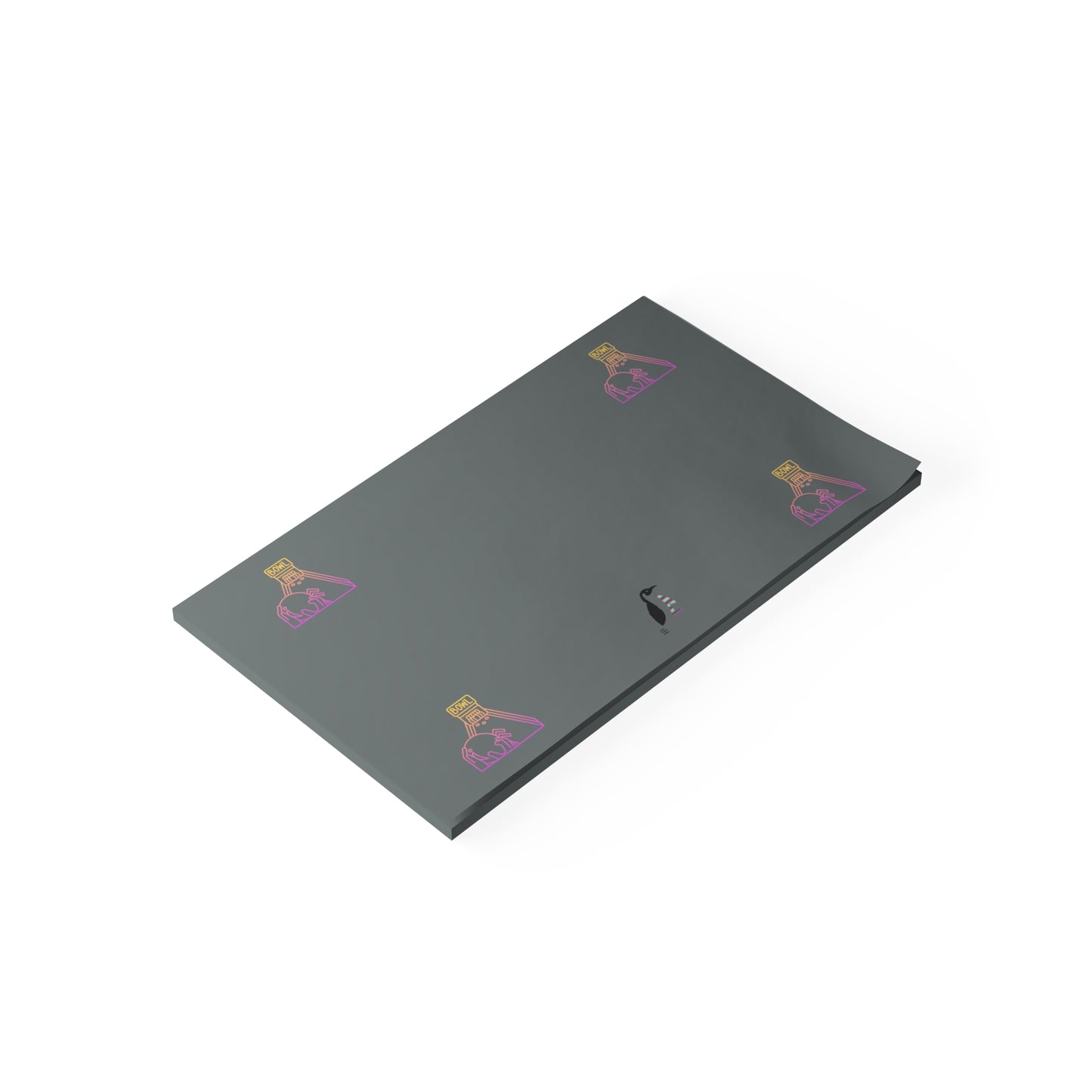 Post-it® Note Pads: Bowling Dark Grey