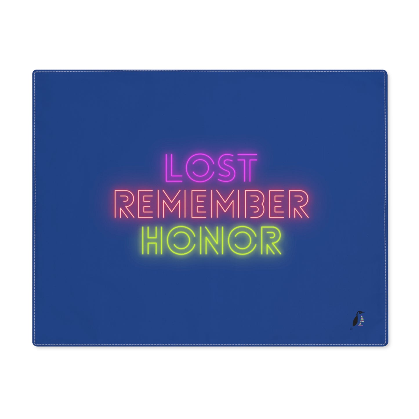 Placemat, 1pc: Lost Remember Honor Dark Blue