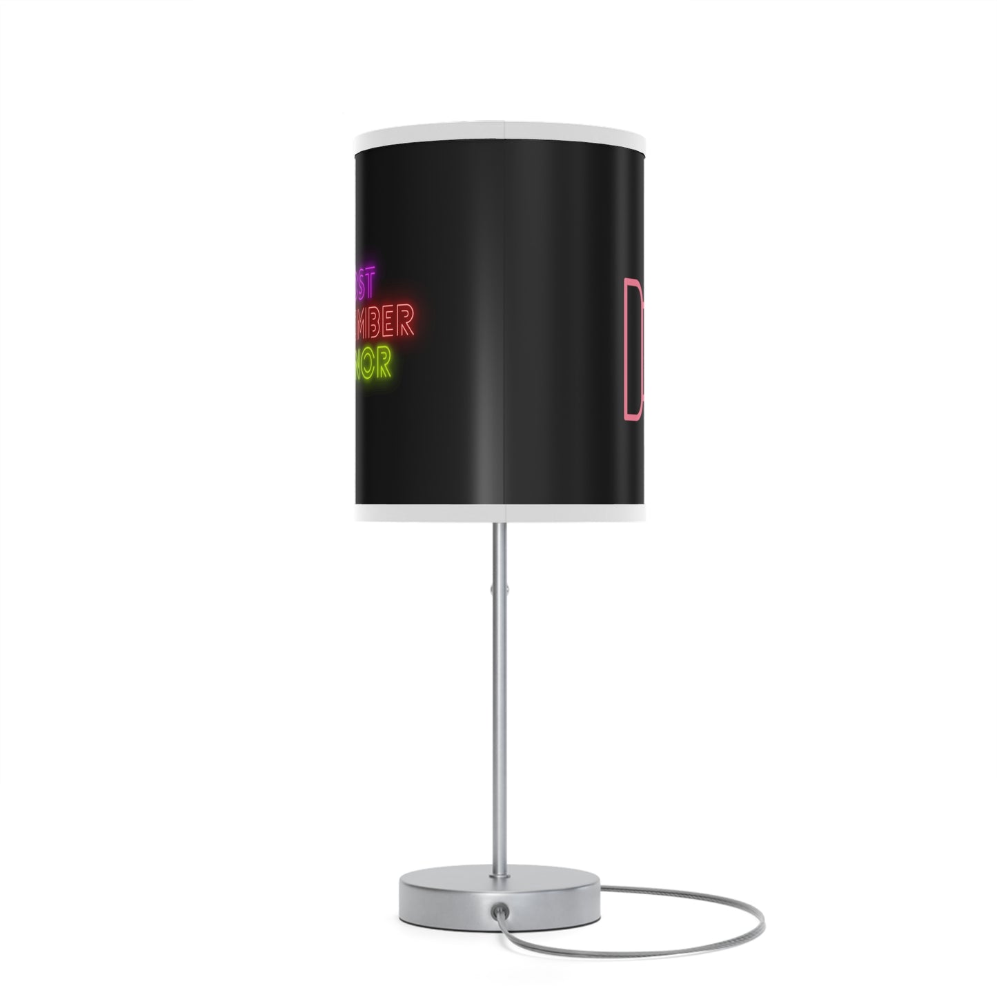 Lamp on a Stand, US|CA plug: Fight Cancer Black