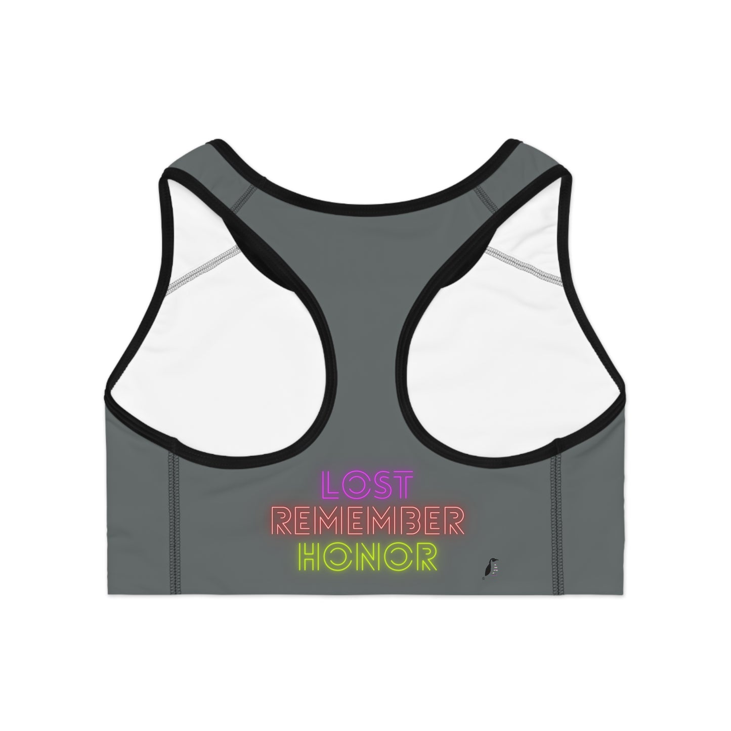 Sports Bra: Football Dark Grey