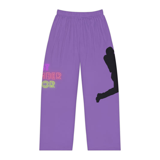 Women's Pajama Pants: Baseball Lite Purple