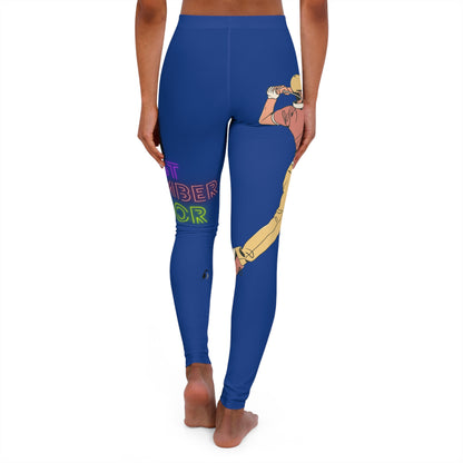 Women's Spandex Leggings: Golf Dark Blue