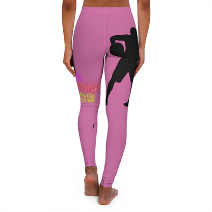 Women's Spandex Leggings: Basketball Lite Pink