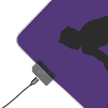 LED Gaming Mouse Pad: Hockey Purple