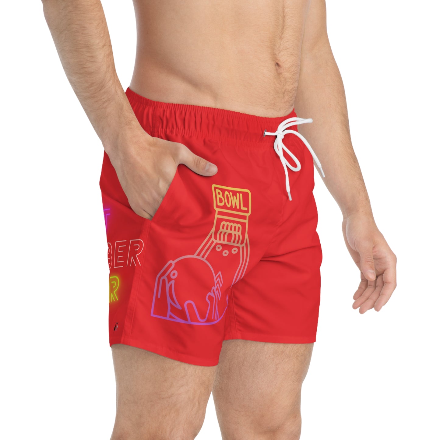 Swim Trunks: Bowling Red