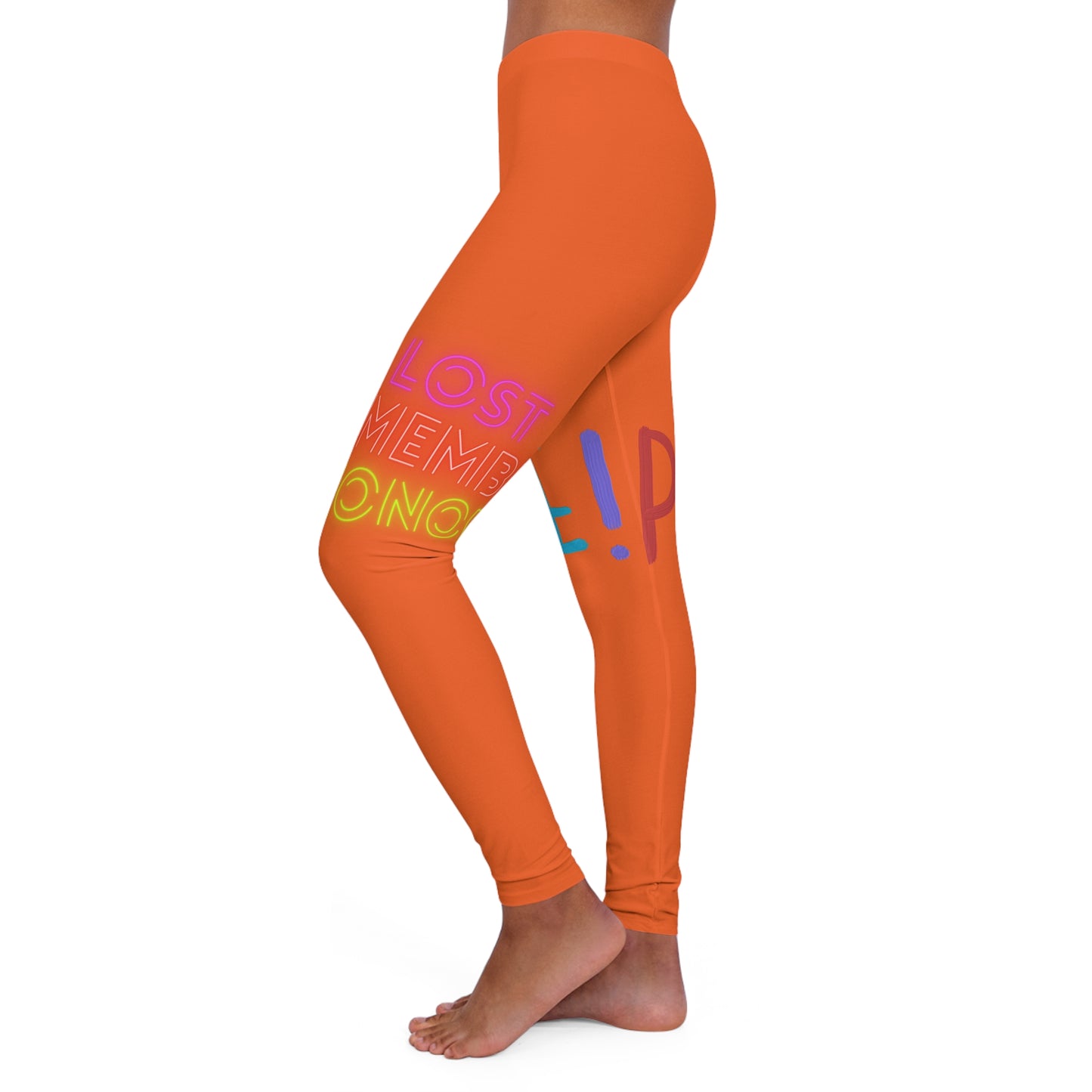 Women's Spandex Leggings: LGBTQ Pride Orange