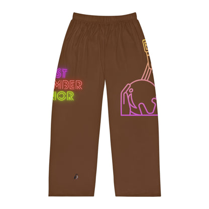 Men's Pajama Pants: Bowling Brown